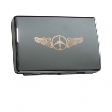 Wings Business Card Case - Silver