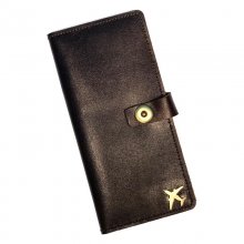 Airplane Leather Wallet
