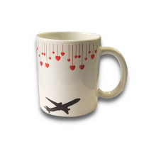 Aircraft Heart Mug
